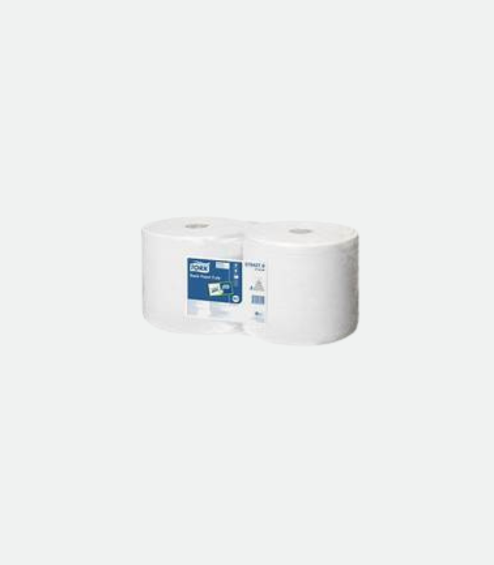 2 Bobines Industrielles Gaufré 100% Cellulose